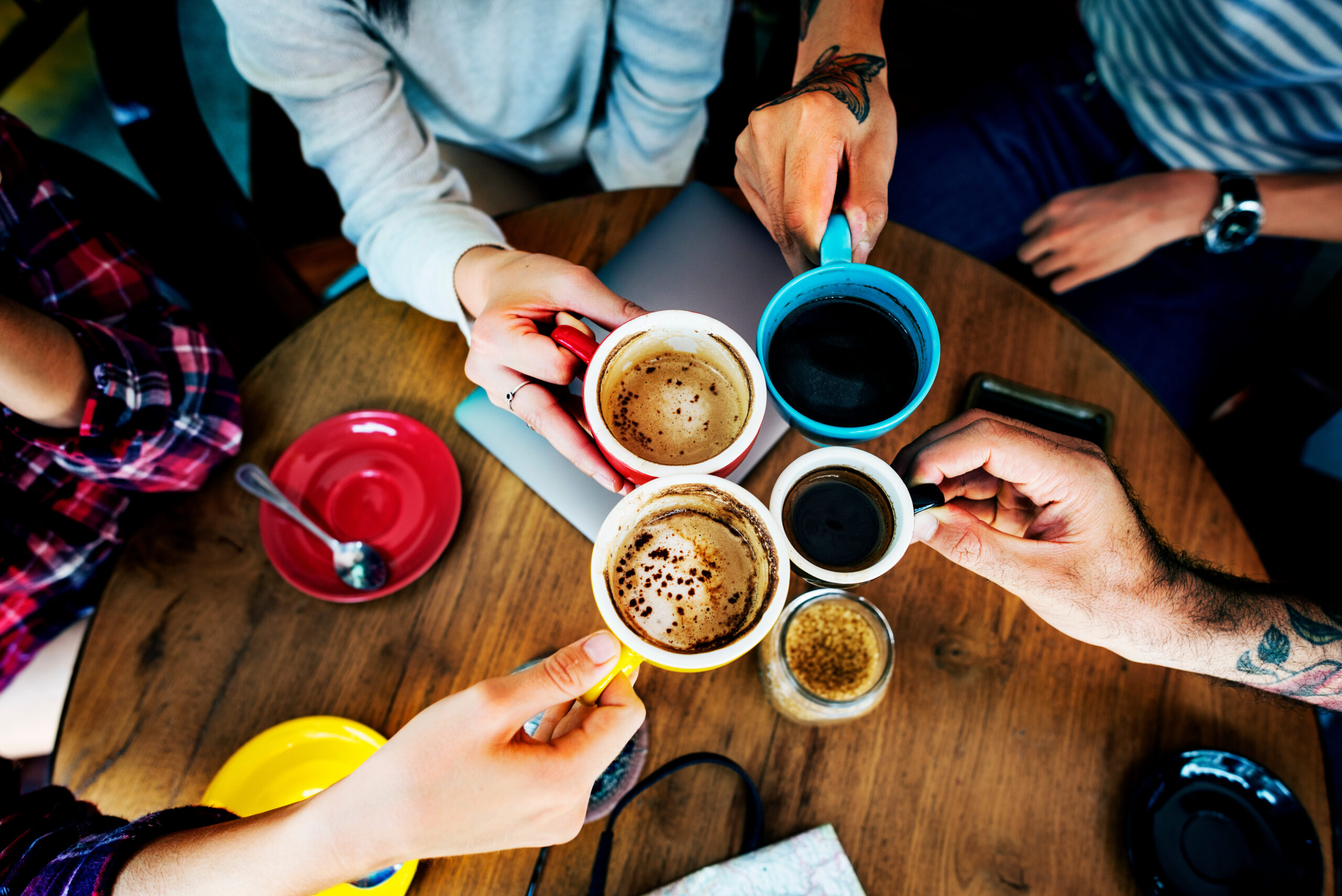 Camping Coffee Friendship Happiness Togetherness Concept pexels-nurseryart-373639